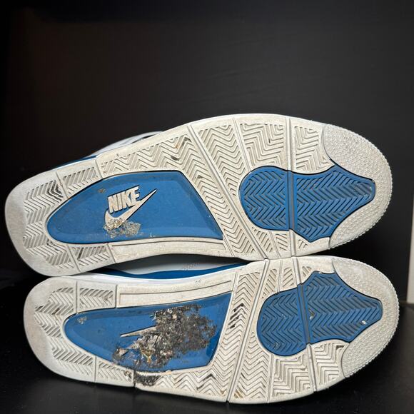 Size 12.5 - Nike Air Jordan 4 Retro Military Blue 2024 Men's Shoes - Picture 7 of 10